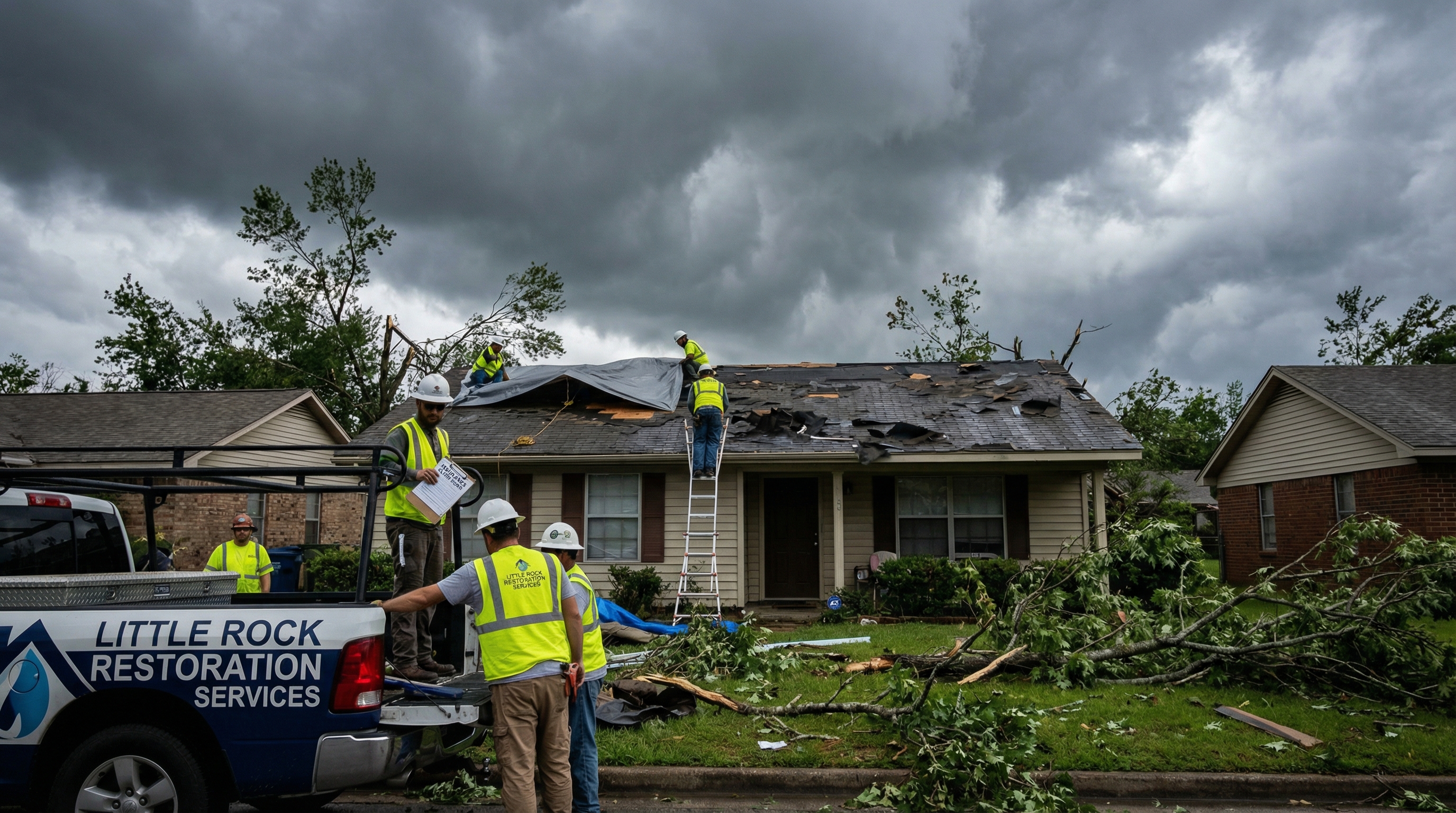 Commercial storm damage Little Rock